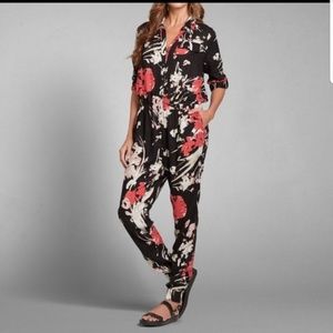 Abercrombie and Fitch Floral jumpsuit